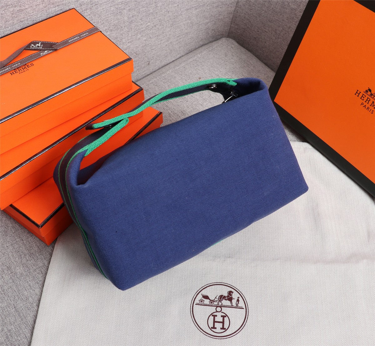 Hermes Bride-A-Brac 21 Azure Canvas