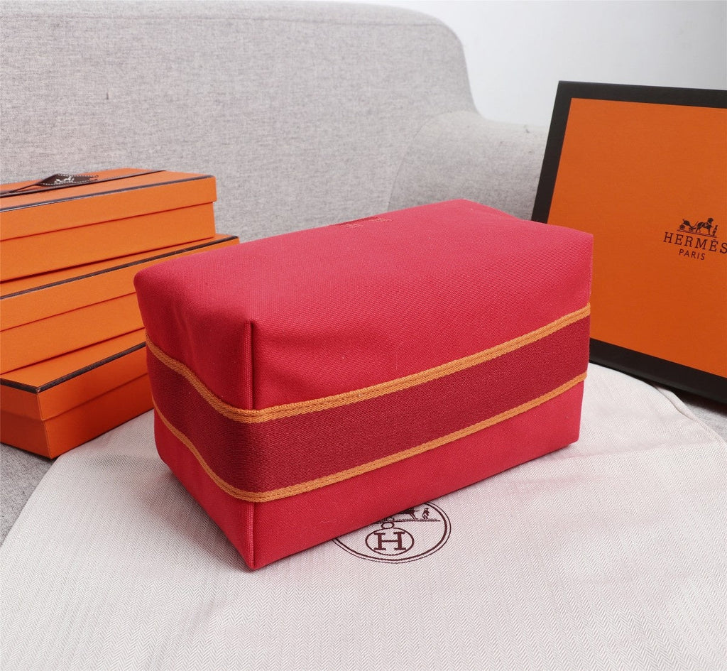 Hermes Bride-A-Brac 21 Red Canvas