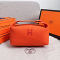 Hermes Bride-A-Brac 25 Orange Canvas