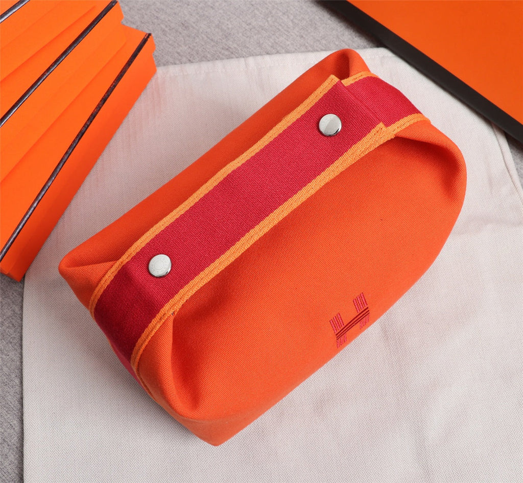 Hermes Bride-A-Brac 21 Orange Canvas