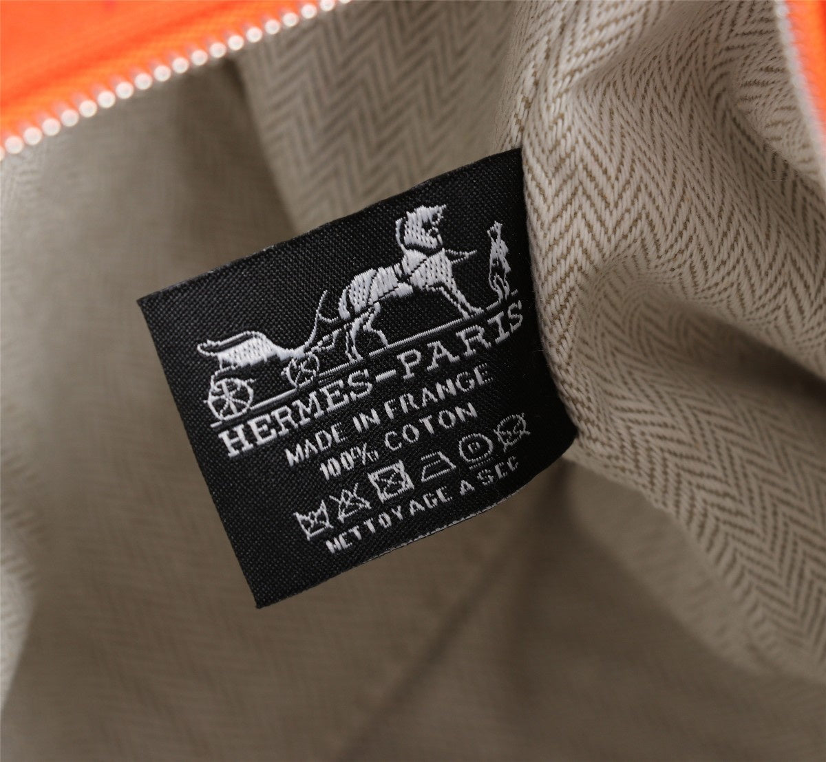 Hermes Bride-A-Brac 25 Orange Canvas