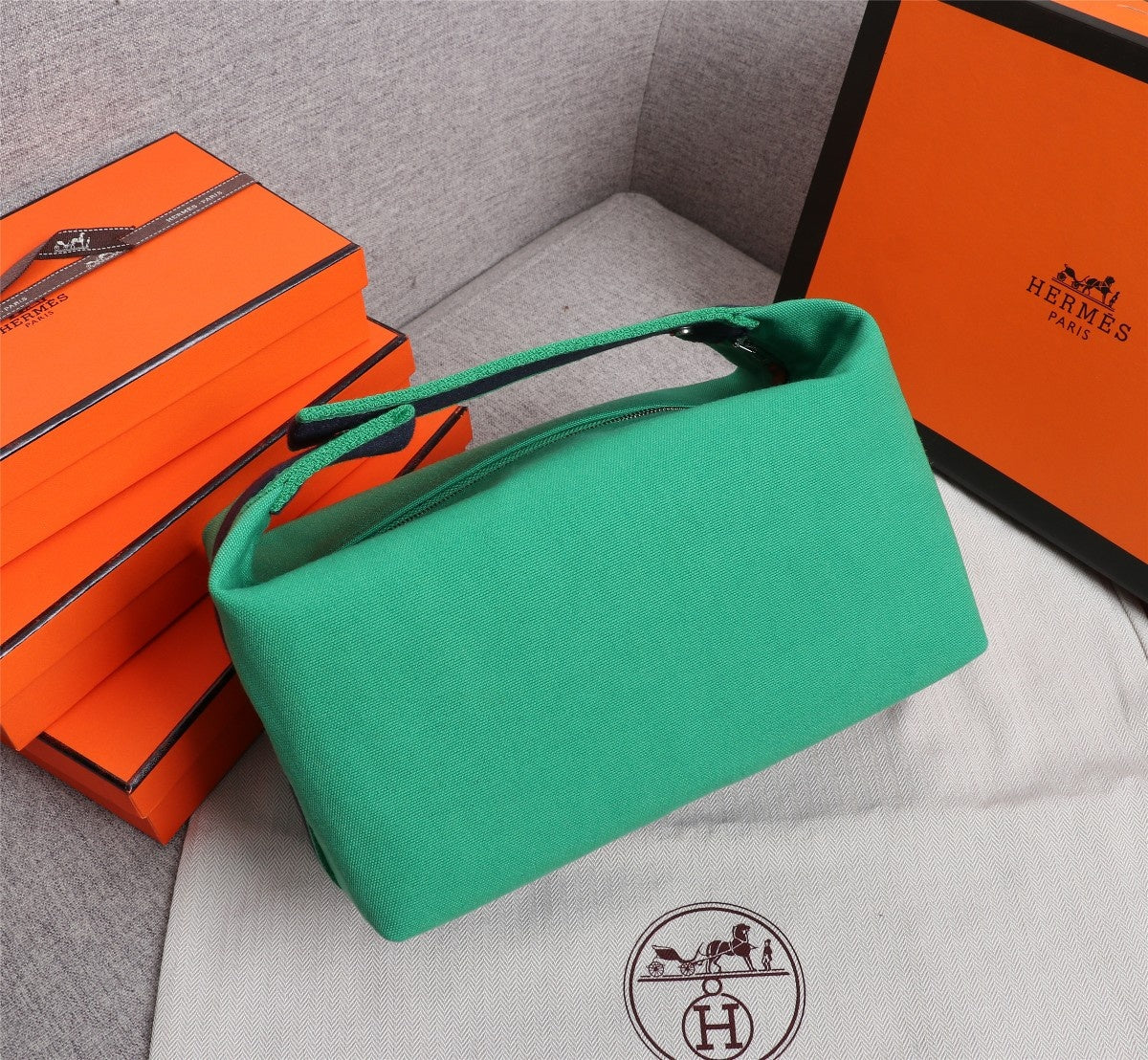 Hermes Bride-A-Brac 25 Jade Canvas