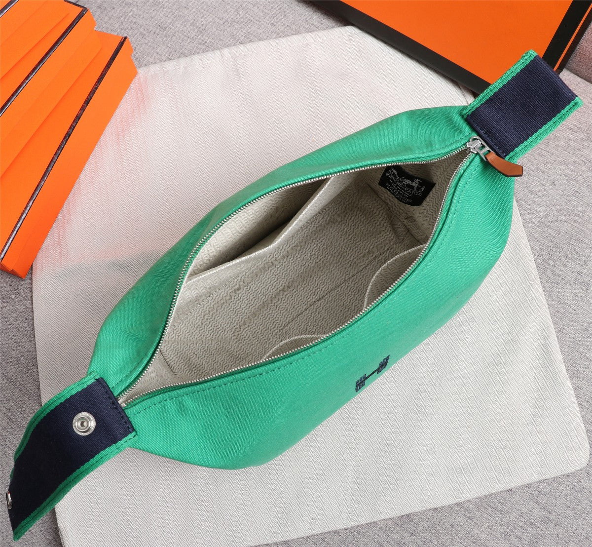 Hermes Bride-A-Brac 21 Jade Canvas