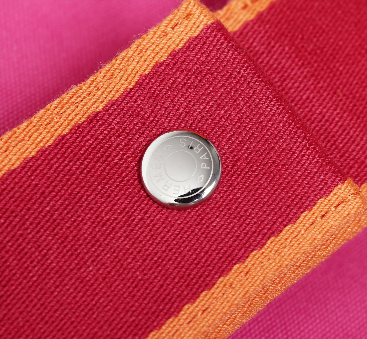 Hermes Bride-A-Brac 25 Deep Pink Canvas