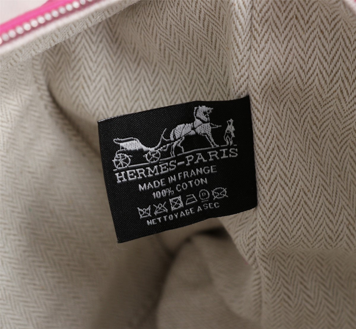Hermes Bride-A-Brac 21 Deep Pink Canvas