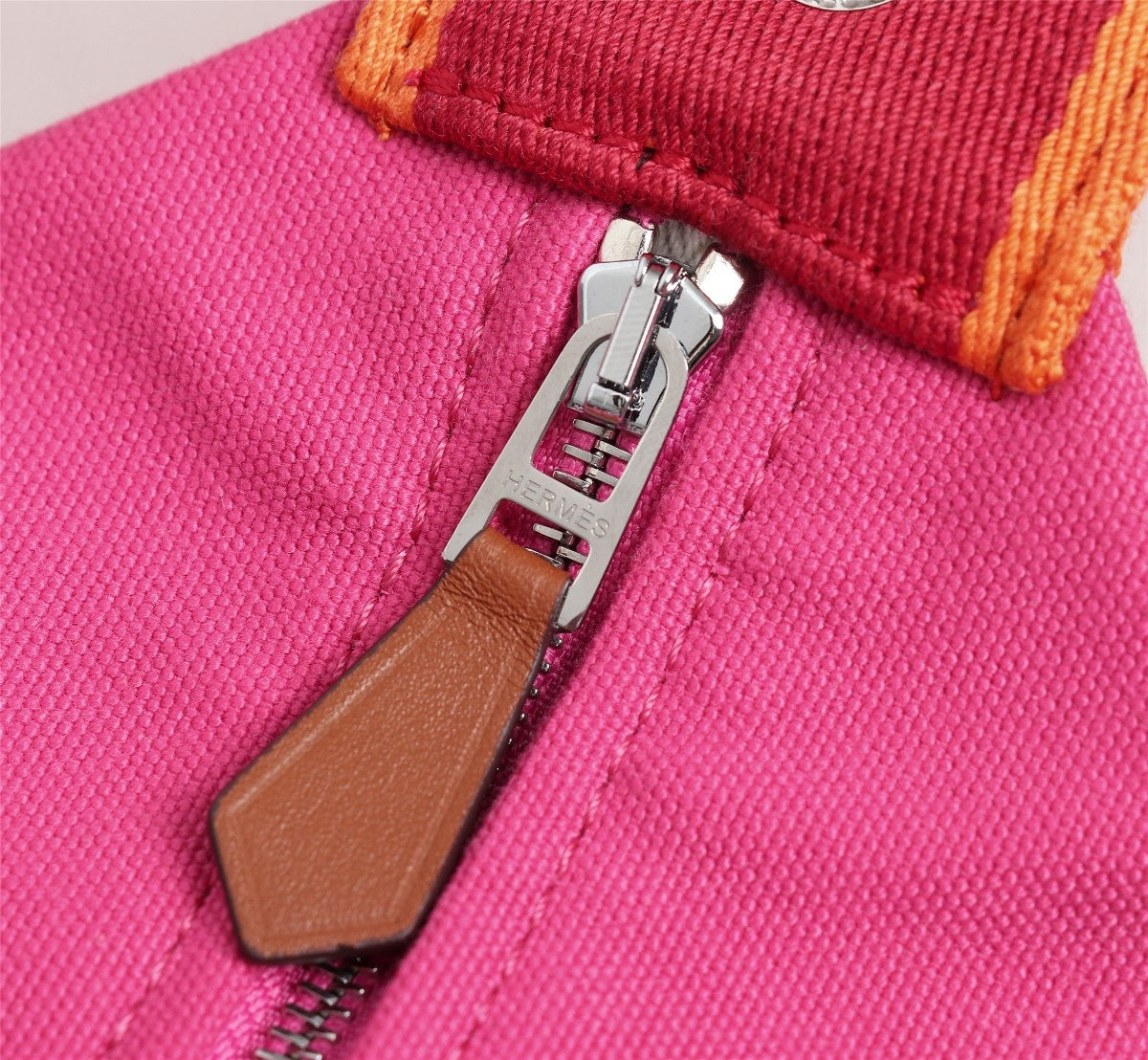 Hermes Bride-A-Brac 21 Deep Pink Canvas