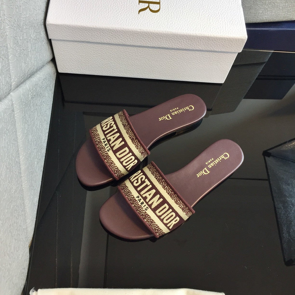 Dior CD Mule Dway Slide 10mm Multi-Motifs Style 49