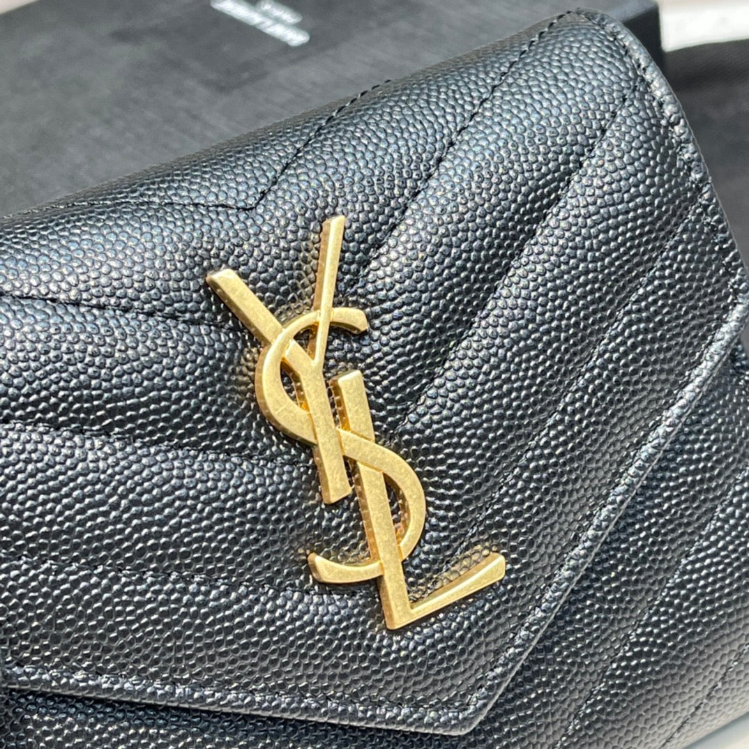 Monogram 12 Black Calfskin Card Holder