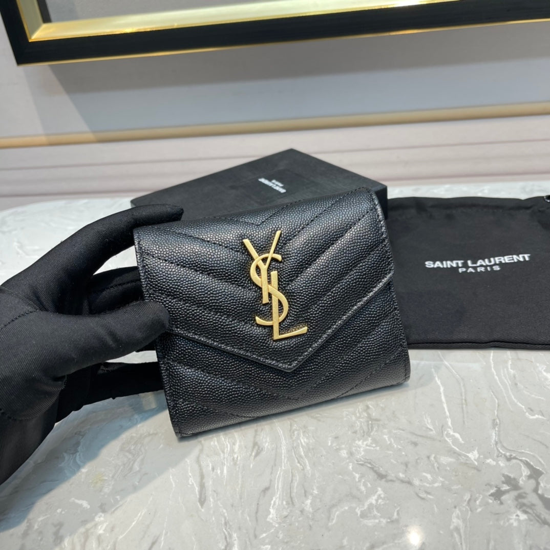 Monogram 12 Black Calfskin Card Holder