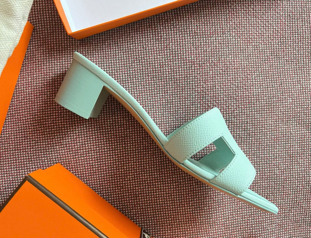 Hermes 0ASIS Sandal Epsom Calfskin Ice