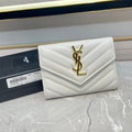 Monogram 12 White Calfskin Card Holder