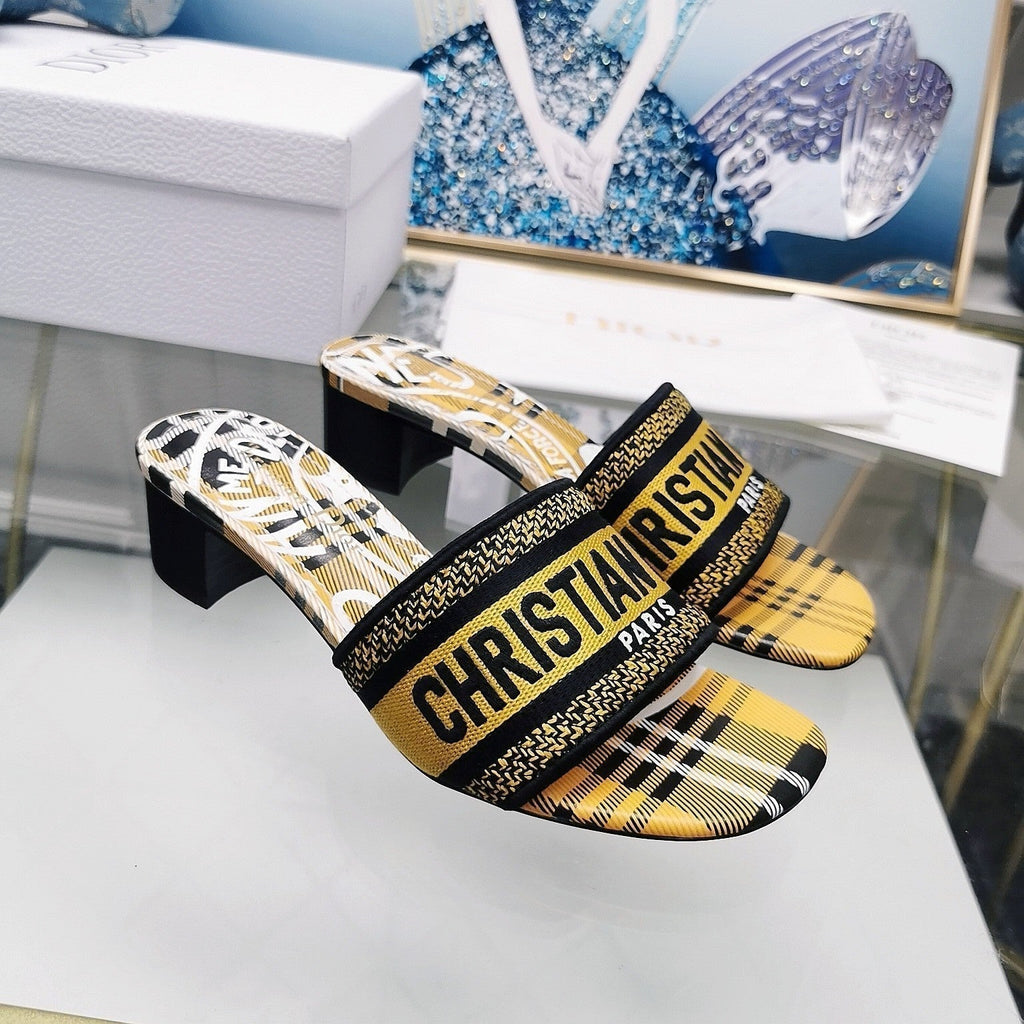 Dior CD Mule Dway Heeled Slide 45mm Style 45