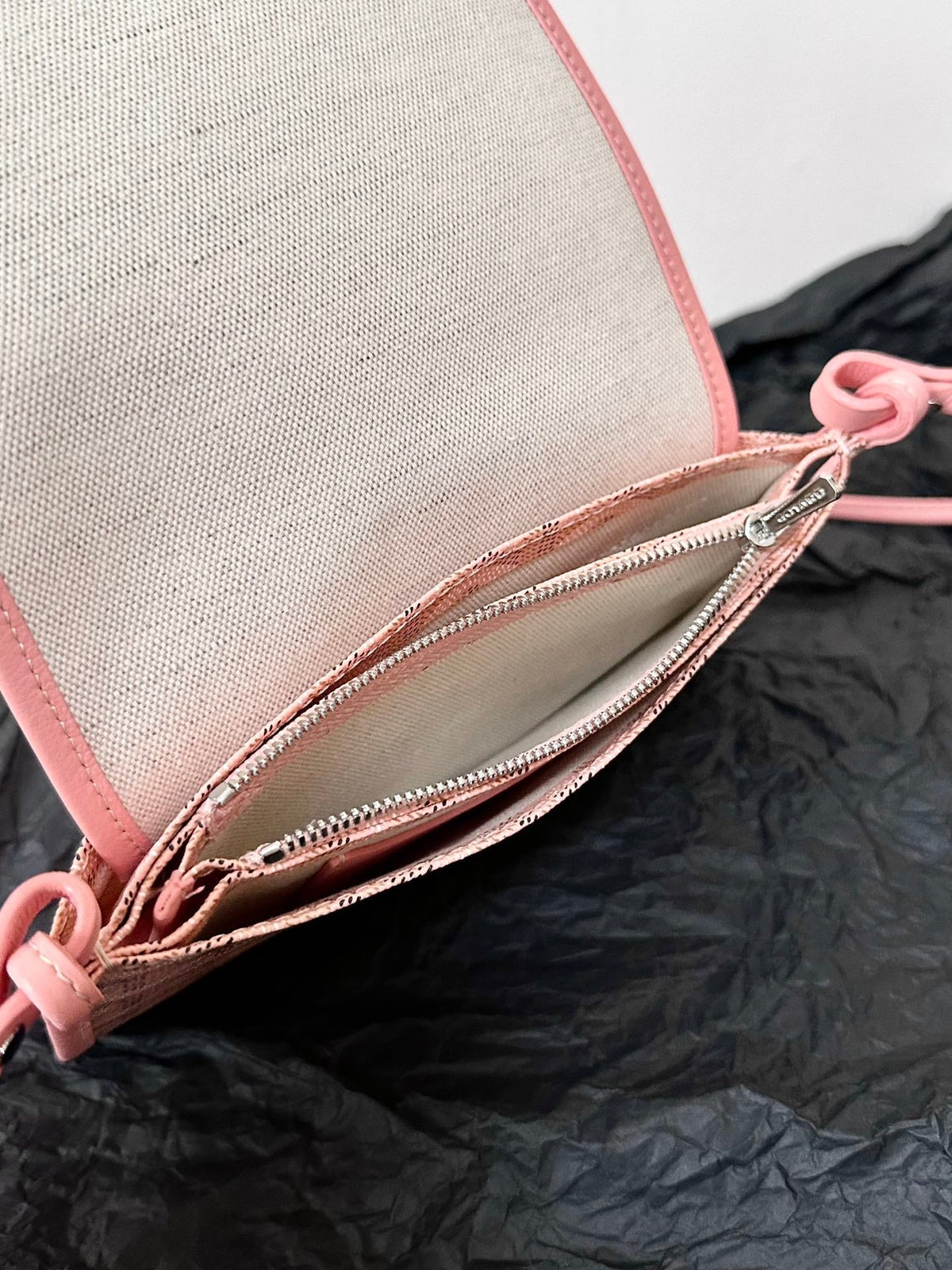 Goyard Plumet Pocket Wallet 20 in Pink Goyardine Canvas and Lambskin Trim
