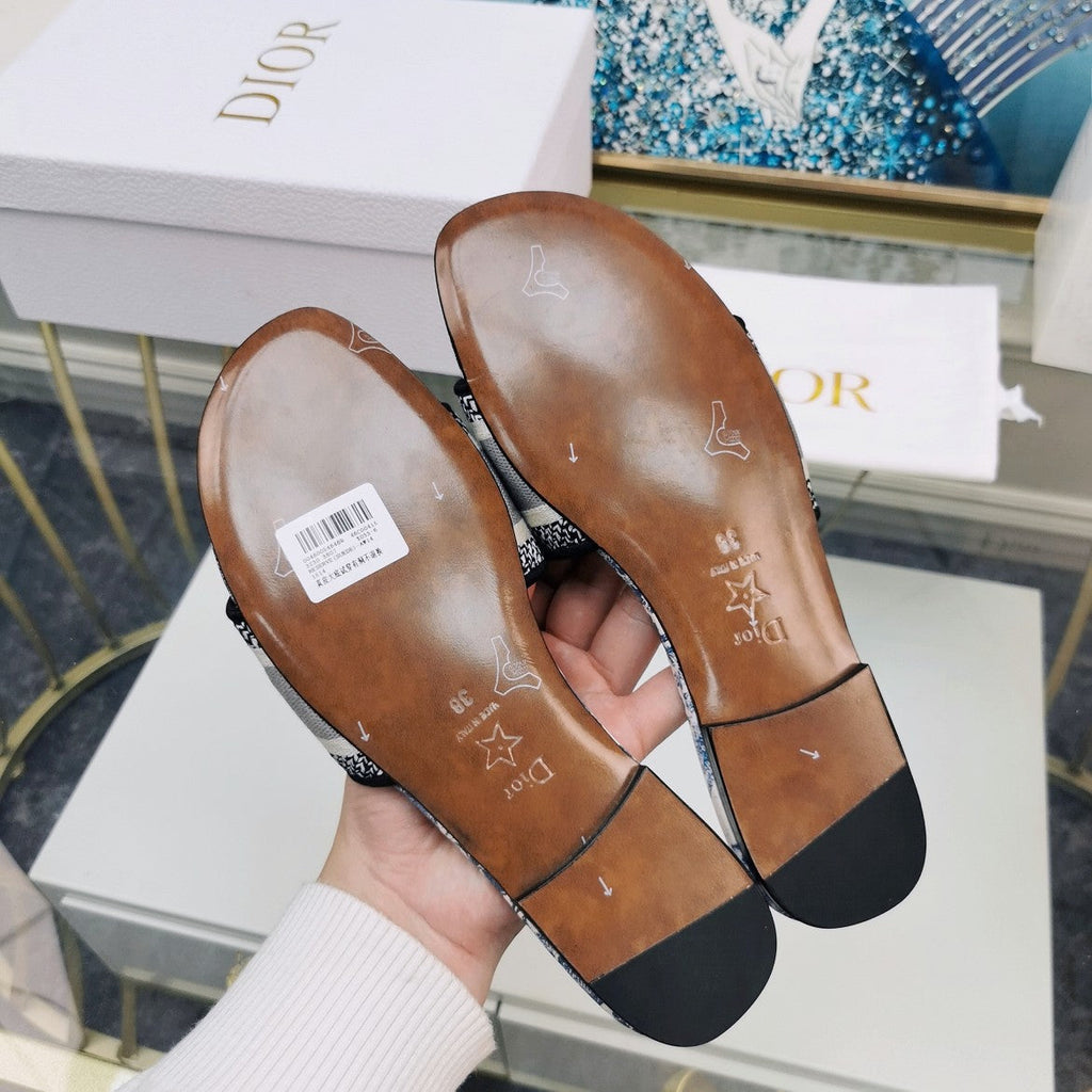 Dior CD Mule Dway Slide 10mm Multi-Motifs Style 75