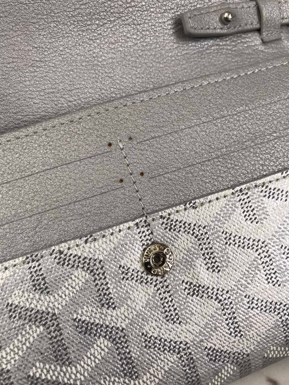 Goyard Varenne Continental Wallet 19 in Gray Goyardine Canvas