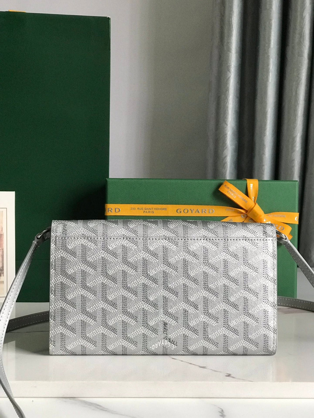 Goyard Varenne Continental Wallet 19 in Gray Goyardine Canvas