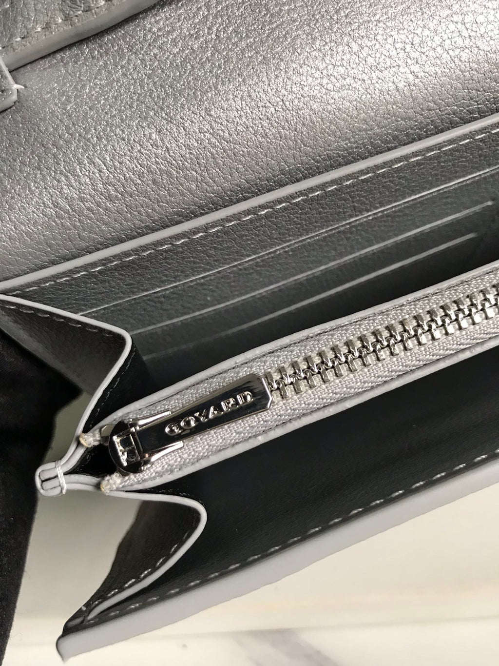 Goyard Varenne Continental Wallet 19 in Gray Goyardine Canvas