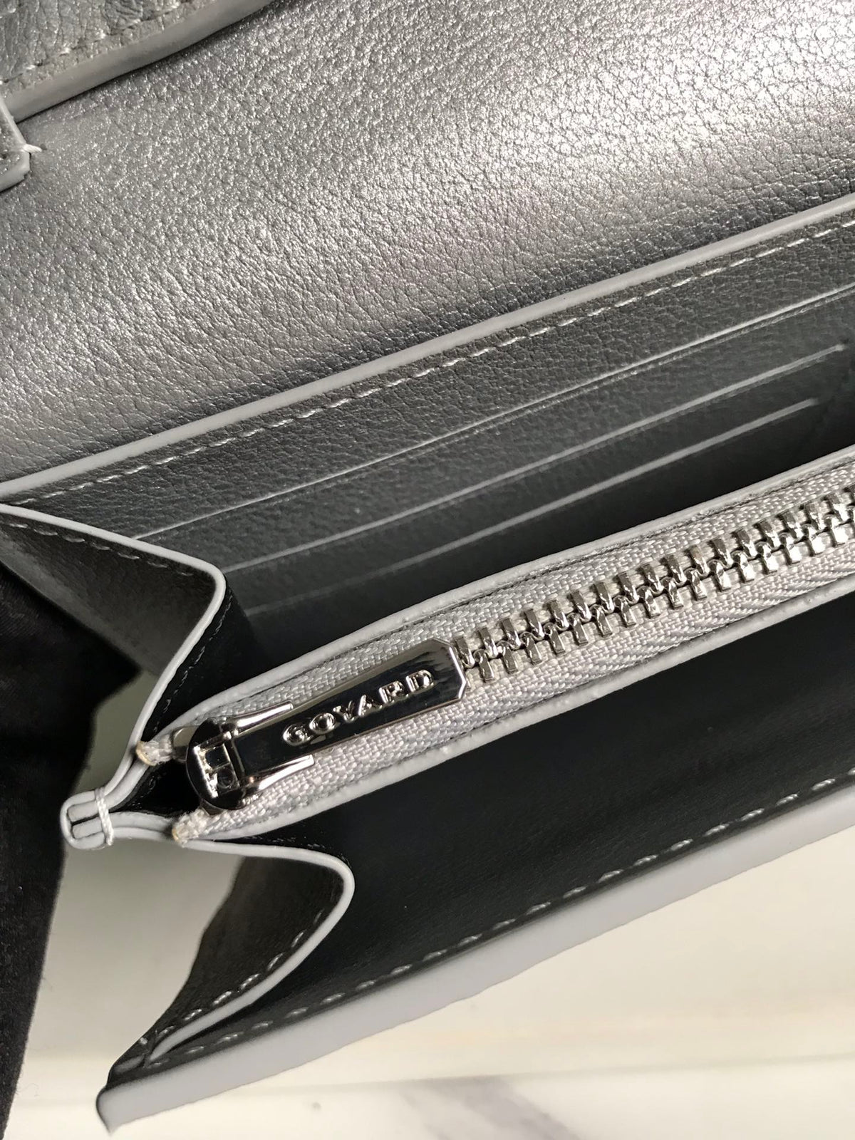 Goyard Varenne Continental Wallet 19 in Gray Goyardine Canvas
