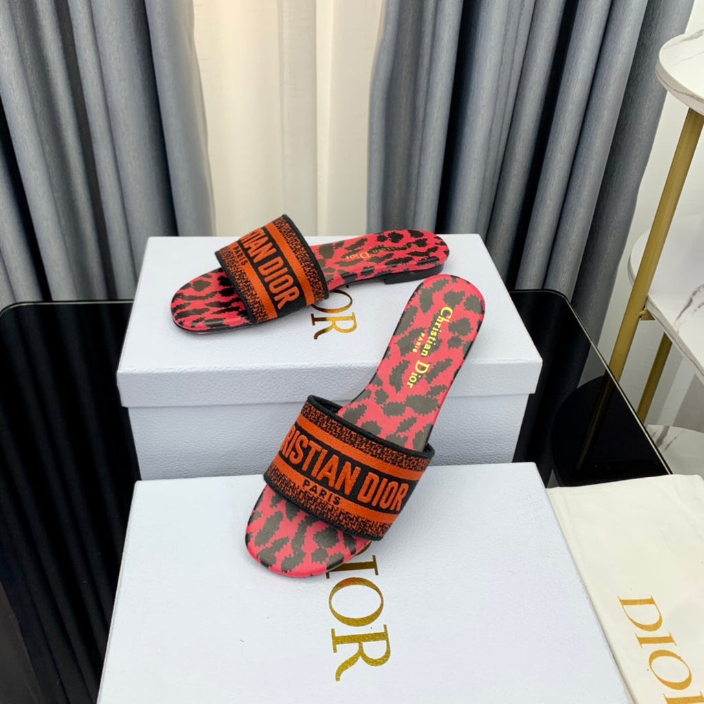 Dior CD Mule Dway Slide 10mm Multi-Motifs Style 43