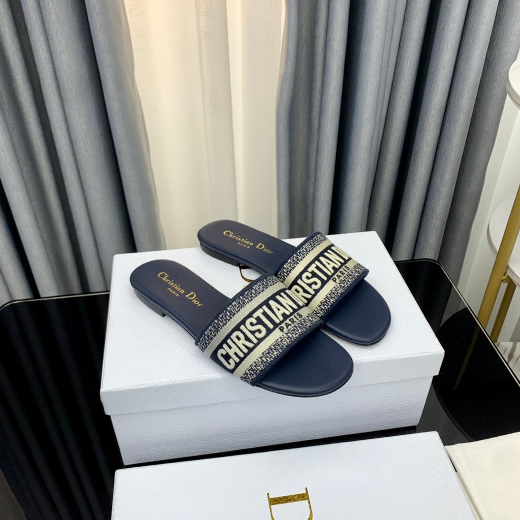 Dior CD Mule Dway Slide 10mm Multi-Motifs Style 41