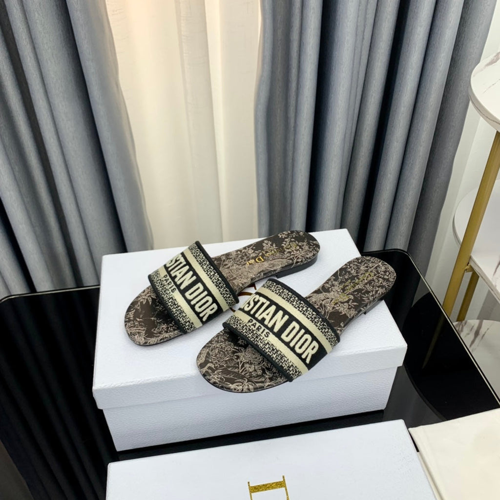Dior CD Mule Dway Slide 10mm Multi-Motifs Style 70