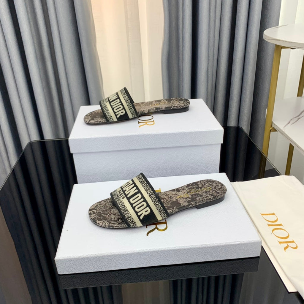 Dior CD Mule Dway Slide 10mm Multi-Motifs Style 70