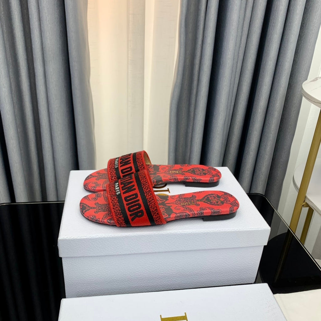 Dior CD Mule Dway Slide 10mm Multi-Motifs Style 66