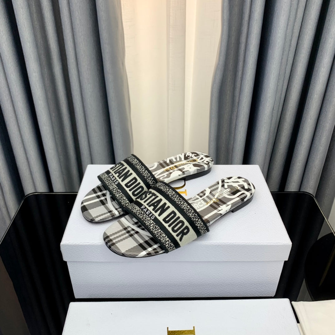 Dior CD Mule Dway Slide 10mm Multi-Motifs Style 61