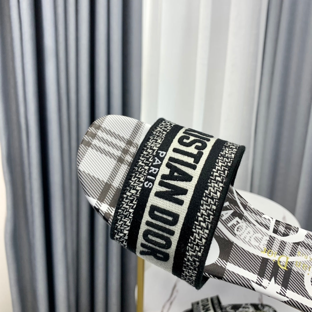 Dior CD Mule Dway Slide 10mm Multi-Motifs Style 61