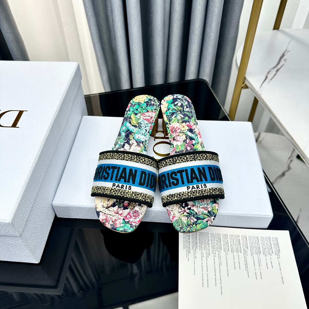Dior CD Mule Dway Heeled Slide 45mm Style 70