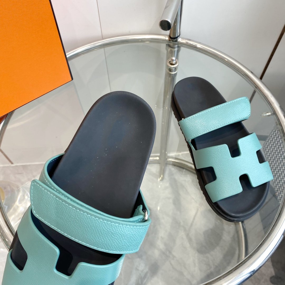 Hermes Chypre Epsom Sandal Tf Leather
