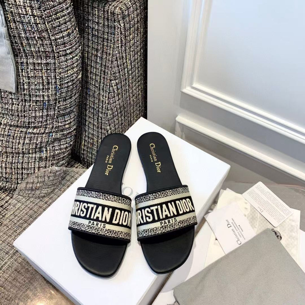 Dior CD Mule Dway Slide 10mm Multi-Motifs