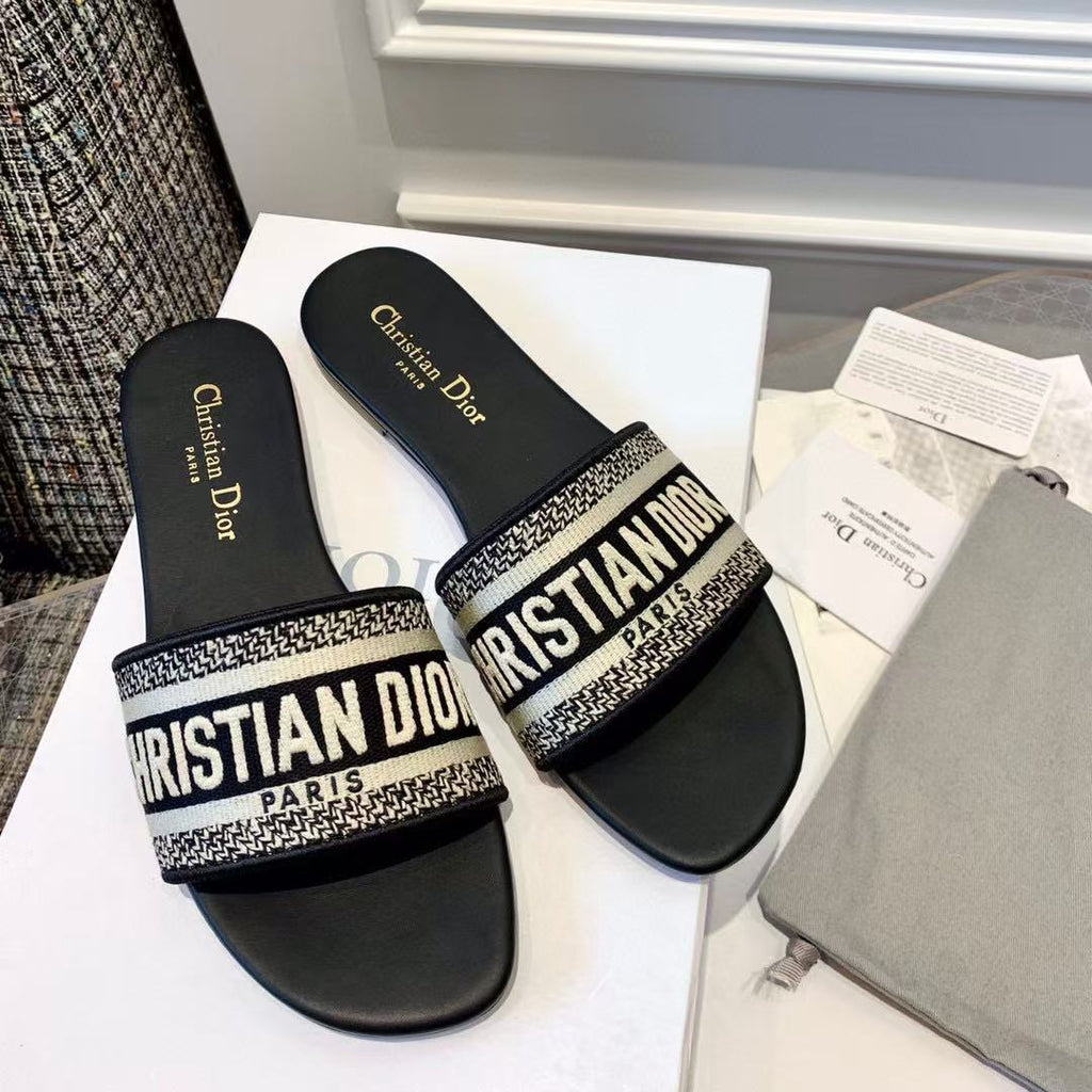 Dior CD Mule Dway Slide 10mm Multi-Motifs