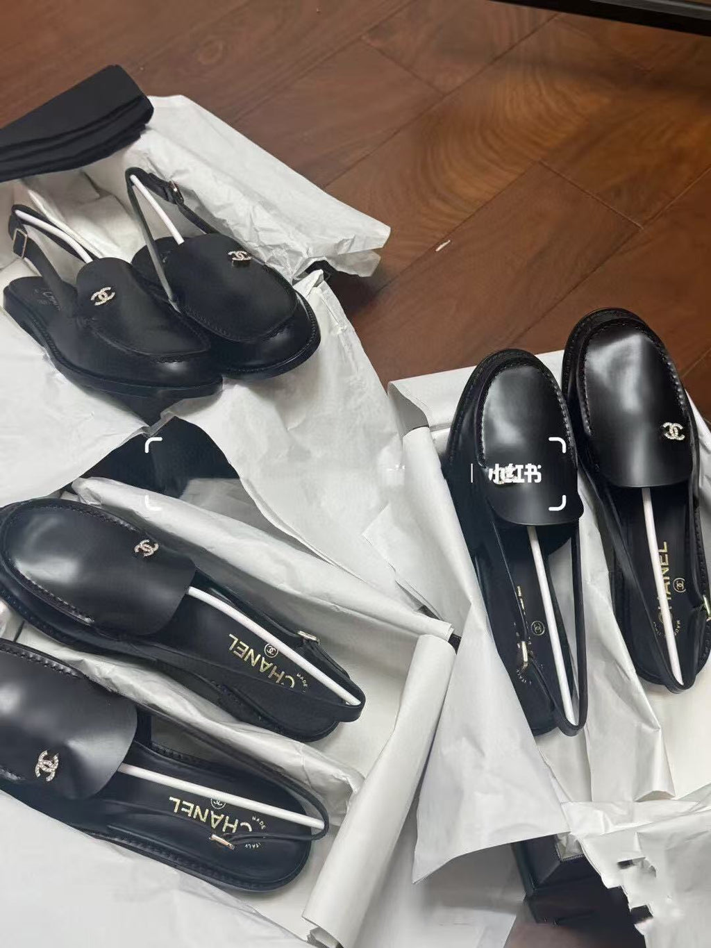 Chanel Moccasins 2025 in Black Calfskin