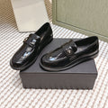 Chanel 25S Goddess Flat Loafers in Black Patent Calfskin Gold Hardware