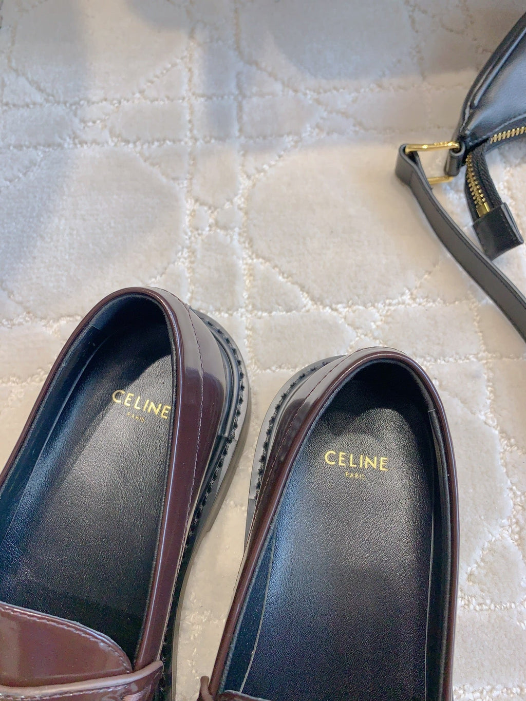 Chanel 25S Arc de Triomphe Loafers in Rosewood Calfskin Gold Hardware