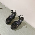 Chanel High Sandal Black Calfskin