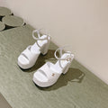 Chanel High Sandal White Calfskin