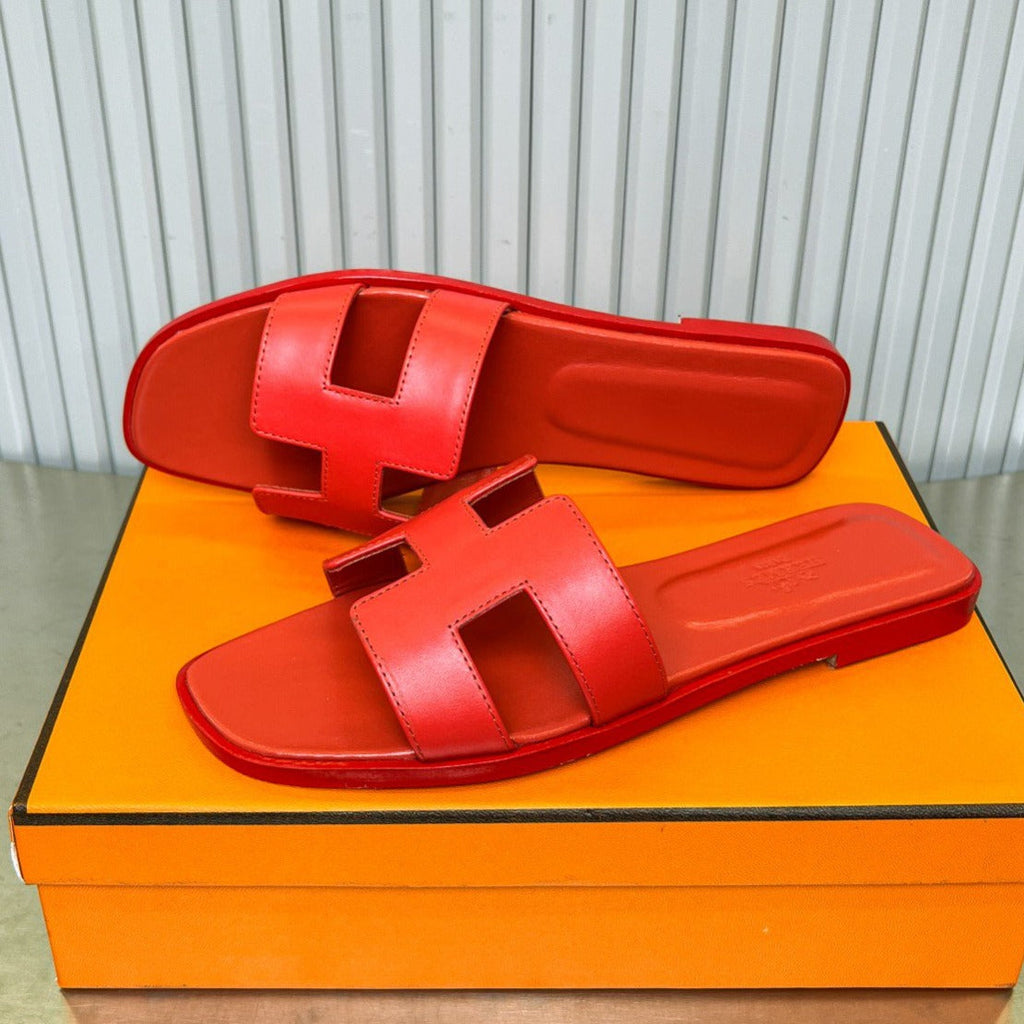 Hermes 0RAN Sandal Red