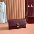 Gucci Softbit Continental Wallet 19 in Rosso Ancora Red Calfskin Gold Hardware