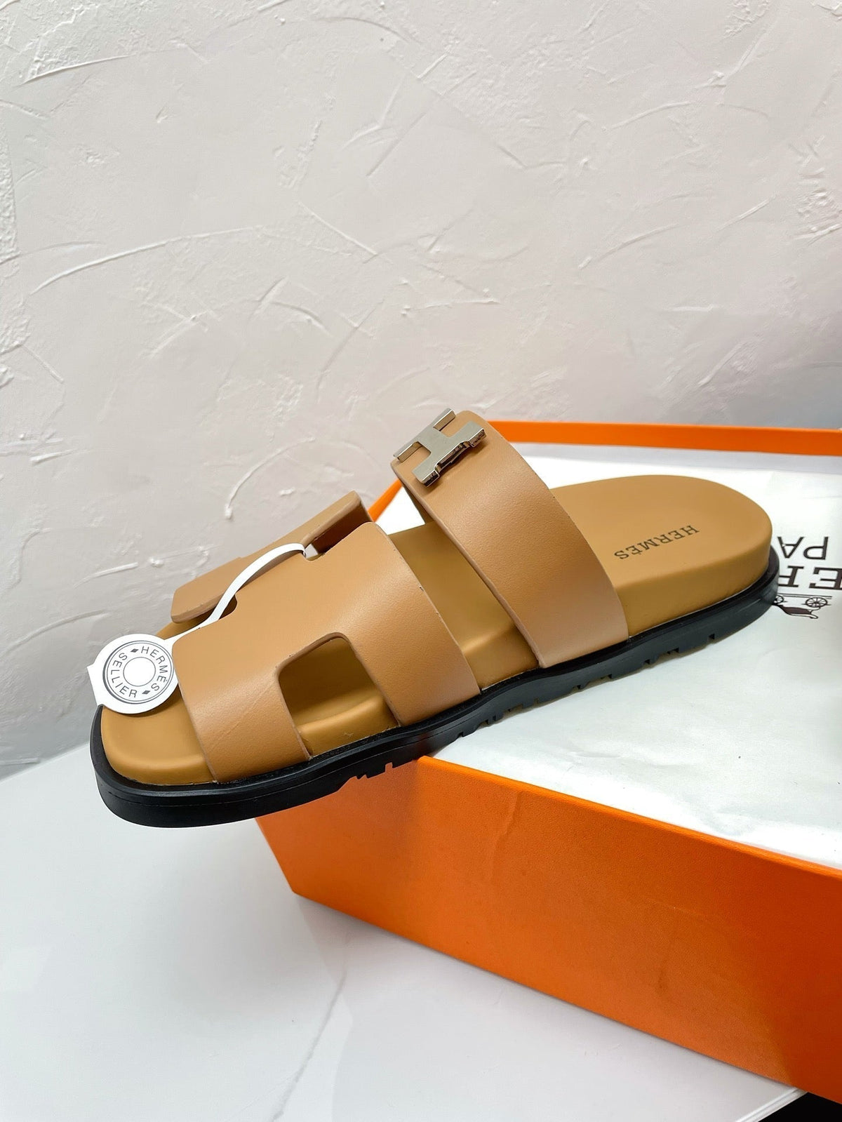 Hermes Chypre Sandal Copper Lambskin with H Buckle