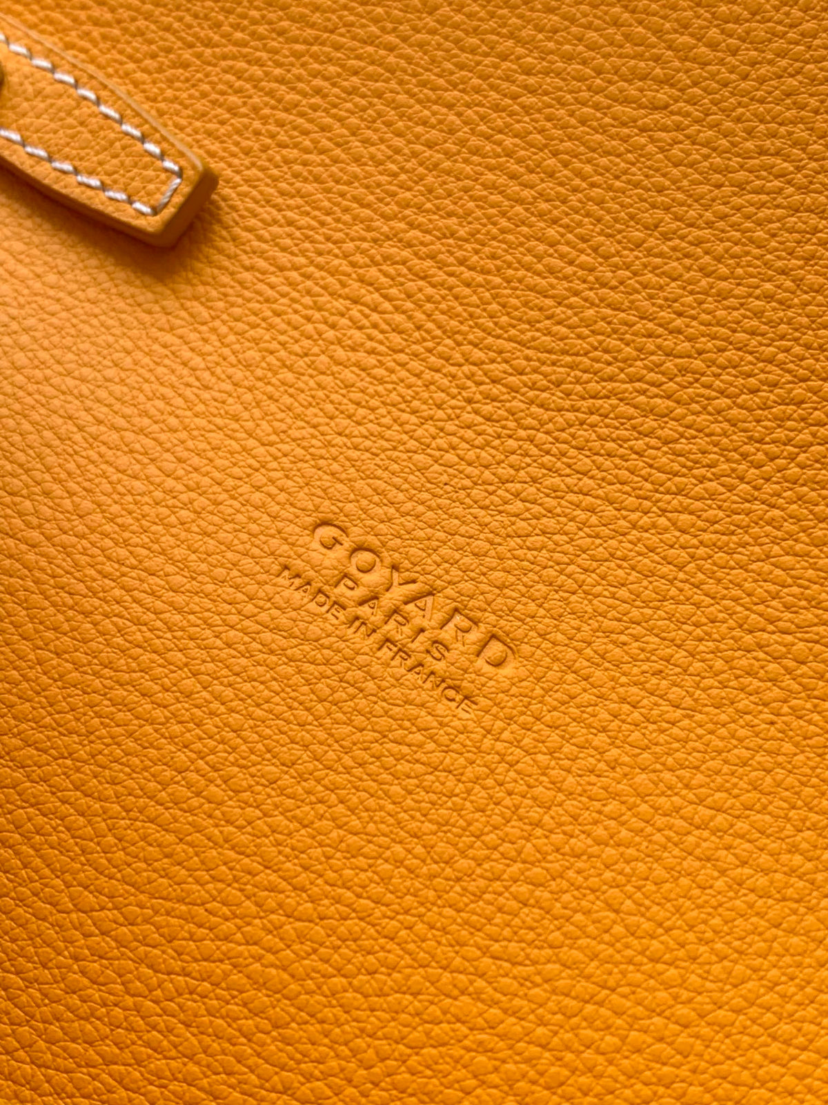 Goyard Chypre Wallet-Pouch 21 in Yellow Goyardine Canvas and Calfskin