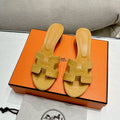 Hermes 0ASIS Sandal Caramel Calfskin Special