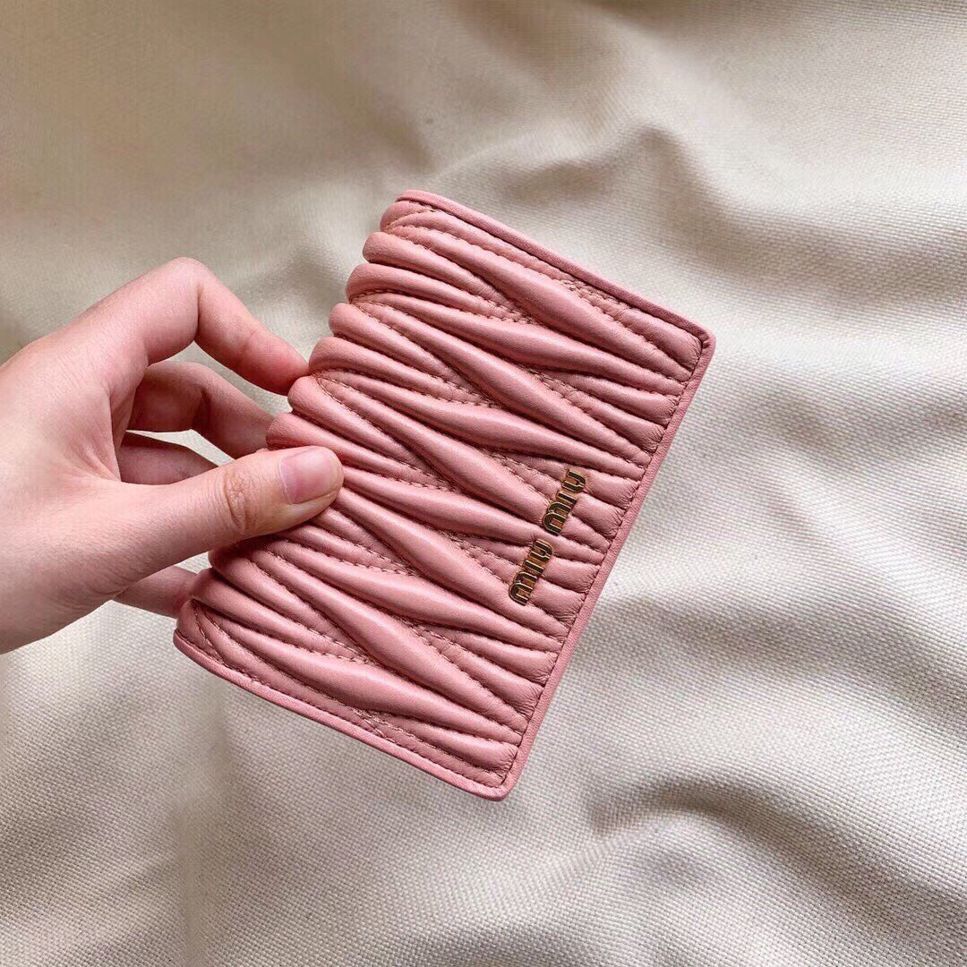 Small Wallet 13 in Light Pink Calfskin