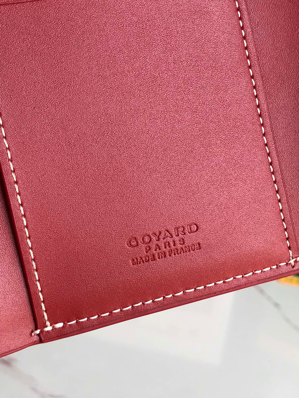 Goyard Saint-Gabriel Wallet 12 in Classic Red Calfskin and Goyardine Canvas