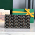 Goyard Richelieu Wallet 19 in Black Goyardine Canvas