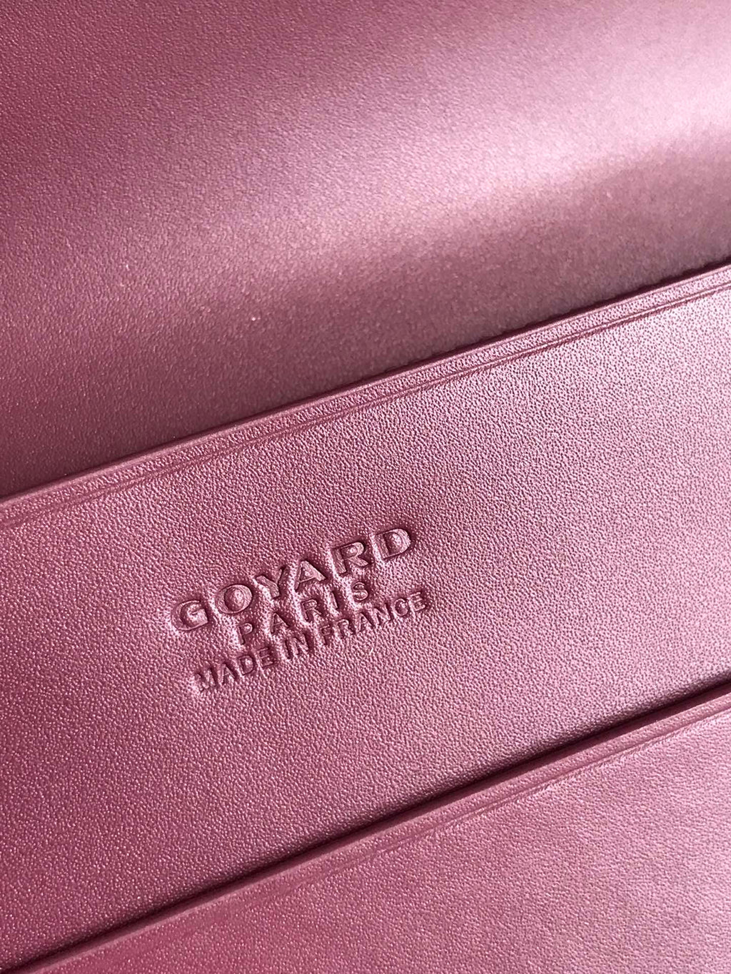 Goyard Richelieu Wallet 19 in Wine Red Goyardine Canvas