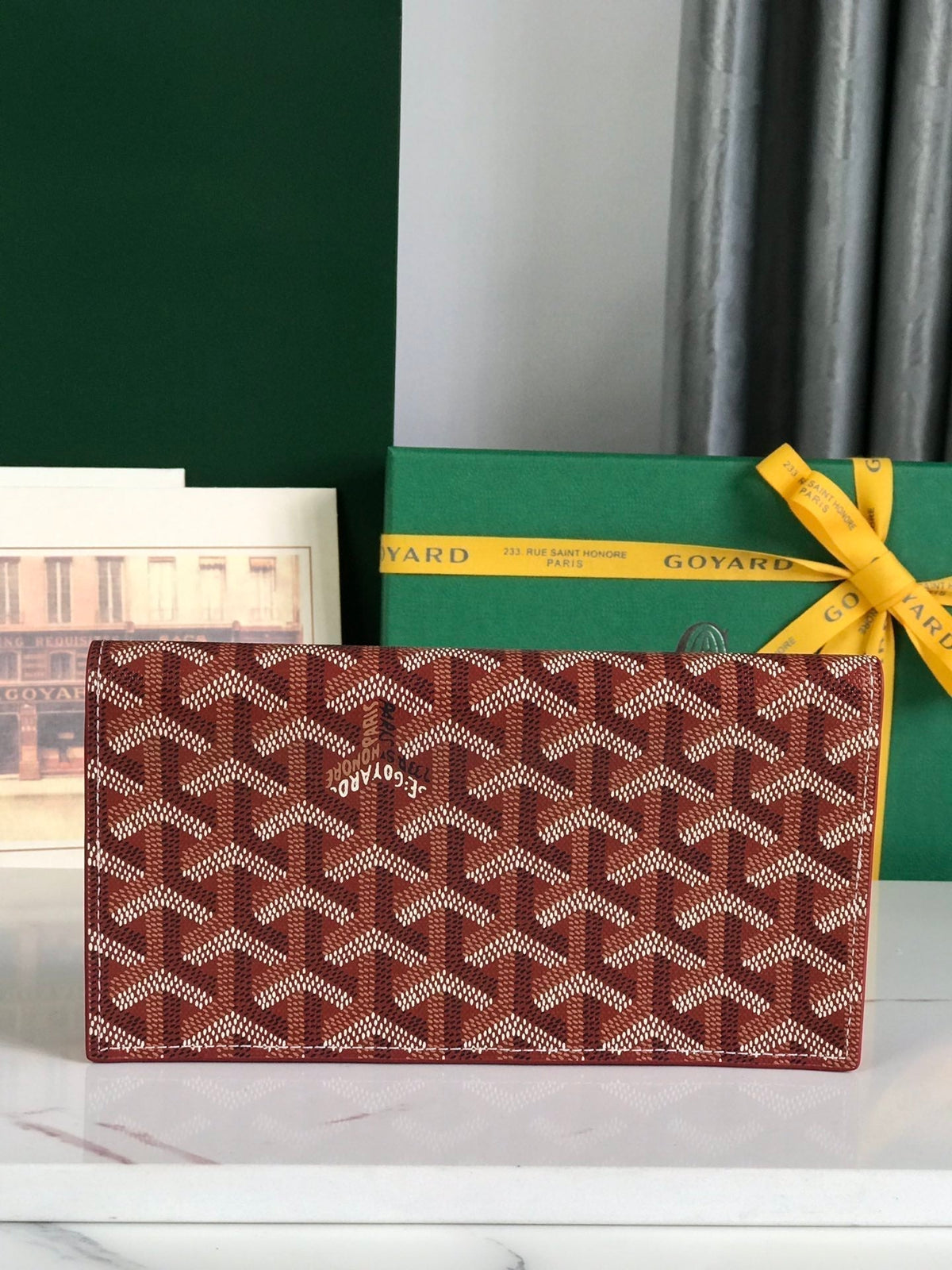Goyard Richelieu Wallet 19 in Classic Red Goyardine Canvas