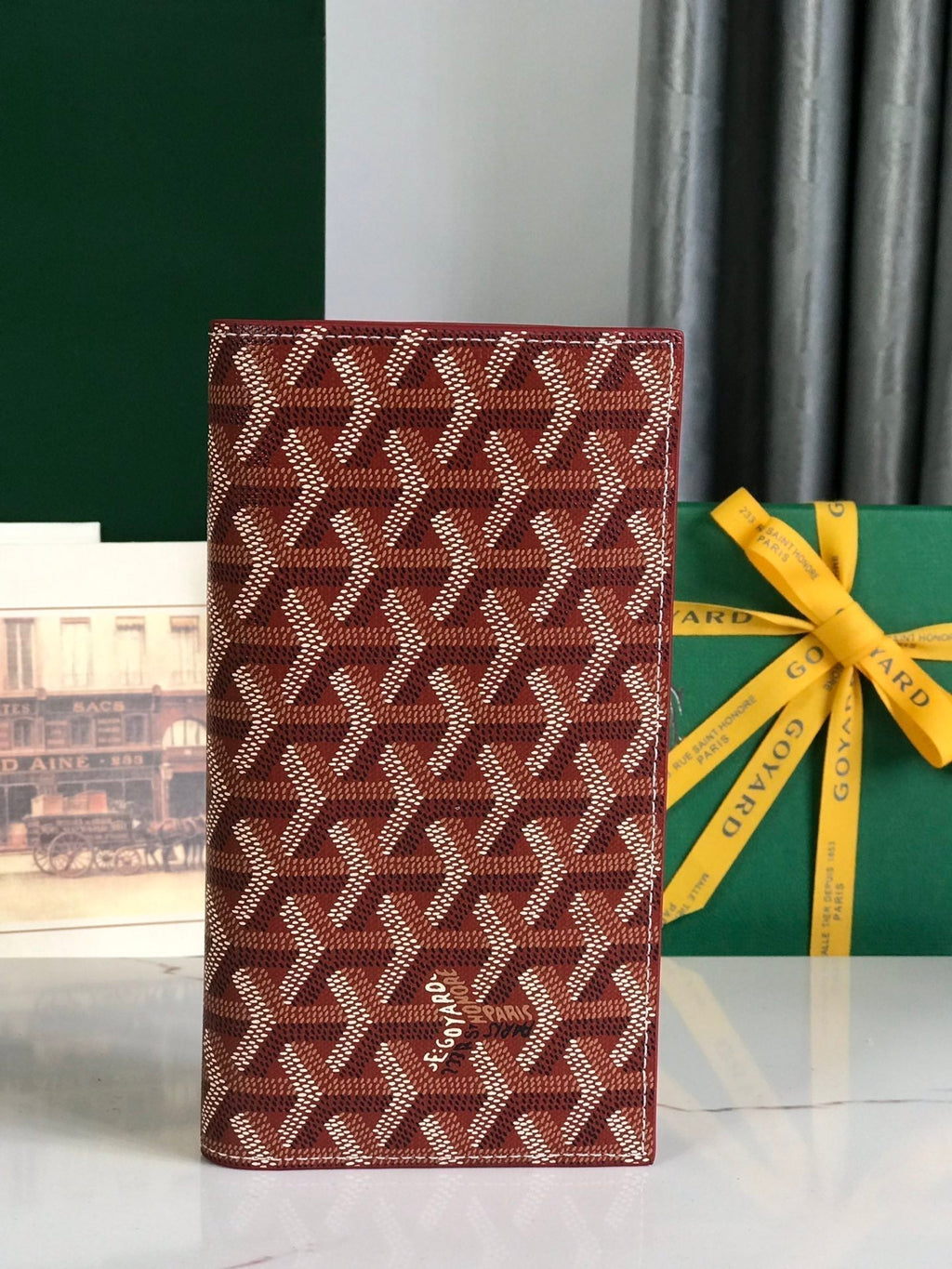 Goyard Richelieu Wallet 19 in Classic Red Goyardine Canvas