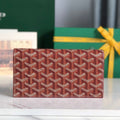 Goyard Richelieu Wallet 19 in Classic Red Goyardine Canvas